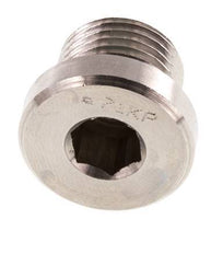 Bouchon M16 X 1,5 Acier inoxydable FKM avec hexagone interne 400bar (5620.0psi)