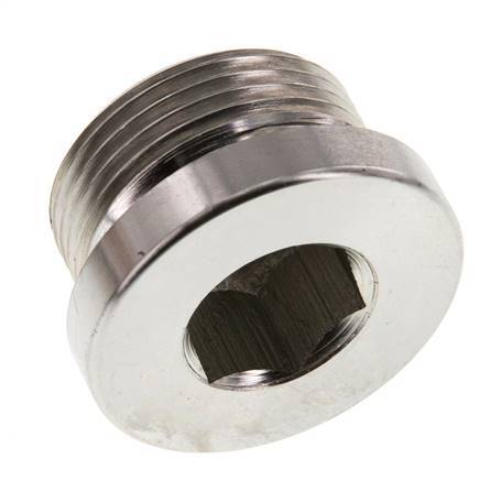 Bouchon M33 X 2 Acier NBR avec hexagone interne 400bar (5620.0psi)