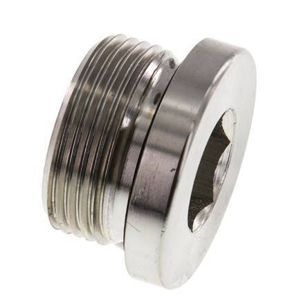 Bouchon M33 X 2 Acier NBR avec hexagone interne 400bar (5620.0psi)
