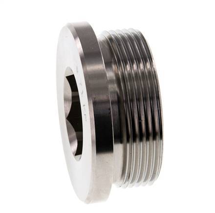Plug M48 X 2 Stainless steel FKM with Internal Hex 250bar (3512.5psi)