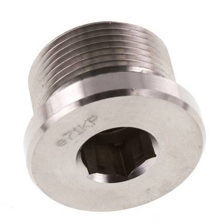 Bouchon M26 X 1,5 Acier inoxydable FKM avec hexagone interne 400bar (5620.0psi)