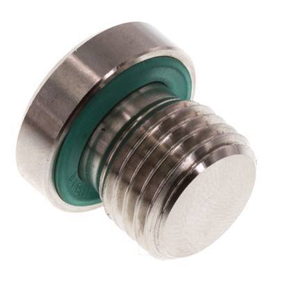 Bouchon M14 X 1,5 Acier inoxydable FKM avec hexagone interne 400bar (5620.0psi)