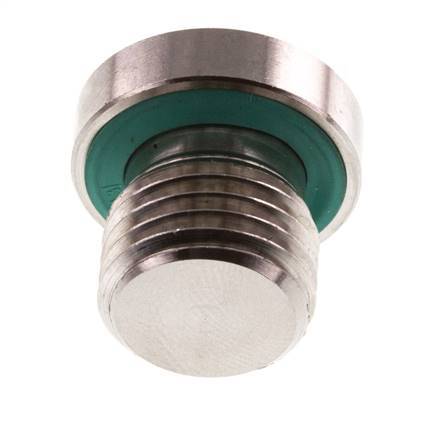 Bouchon M14 X 1,5 Acier inoxydable FKM avec hexagone interne 400bar (5620.0psi)