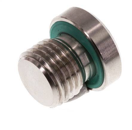 Bouchon M14 X 1,5 Acier inoxydable FKM avec hexagone interne 400bar (5620.0psi)