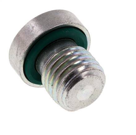 Plug M12 X 1.5 Steel FKM with Internal Hex 400bar (5620.0psi) [2 Pieces]