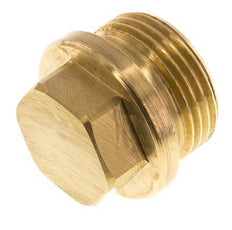 Bouchon G1'' en laiton avec collier et hexagone externe 16bar (224.8psi)