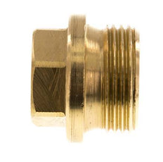 Bouchon G1'' en laiton avec collier et hexagone externe 16bar (224.8psi)