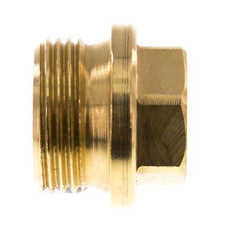 Bouchon G1'' en laiton avec collier et hexagone externe 16bar (224.8psi)