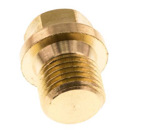 Plug G1/4'' Brass with Collar and External Hex 16bar (224.8psi) [5 Pieces]