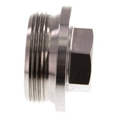 Bouchon G1 1/2'' en acier inoxydable avec collier et hexagone externe 40bar (562.0psi)