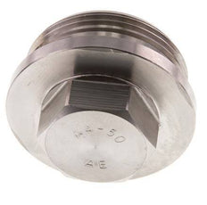 Bouchon G1 1/2'' en acier inoxydable avec collier et hexagone externe 40bar (562.0psi)