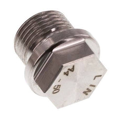 Plug G3/8'' Stainless steel with Collar and External Hex 40bar (562.0psi)