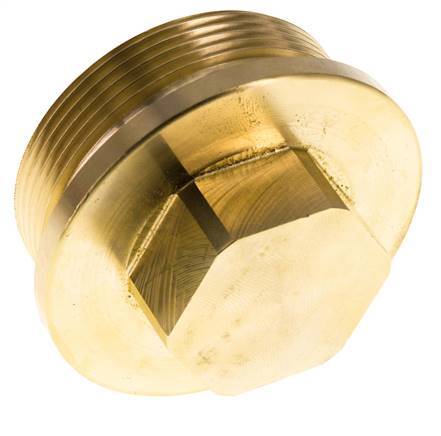 Bouchon G2'' en laiton avec collier et hexagone externe 16bar (224.8psi)