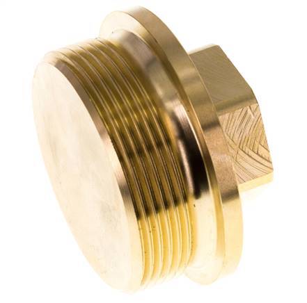 Bouchon G2'' en laiton avec collier et hexagone externe 16bar (224.8psi)