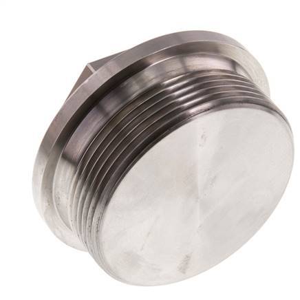 Bouchon G2'' en acier inoxydable avec collier et hexagone externe 40bar (562.0psi)