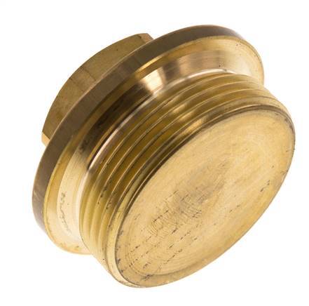 Bouchon G1 1/2'' en laiton avec collier et hexagone externe 16bar (224.8psi)
