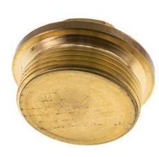 Bouchon G1 1/2'' en laiton avec collier et hexagone externe 16bar (224.8psi)