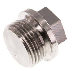 Bouchon G1'' en acier inoxydable avec collier et hexagone externe 40bar (562.0psi)