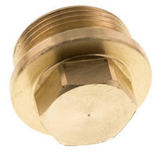 Bouchon G1 1/4'' en laiton avec collier et hexagone externe 16bar (224.8psi)