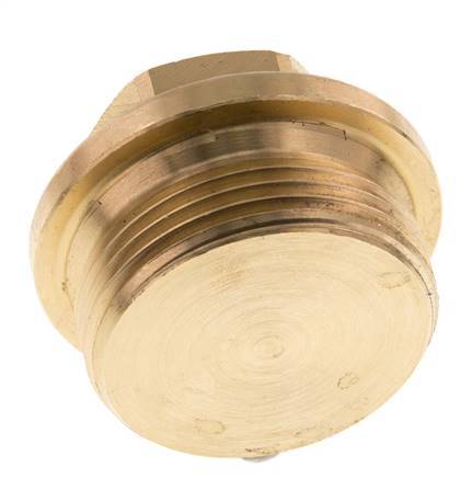 Bouchon G1 1/4'' en laiton avec collier et hexagone externe 16bar (224.8psi)