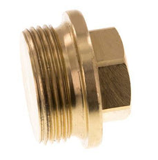Bouchon G1 1/4'' en laiton avec collier et hexagone externe 16bar (224.8psi)