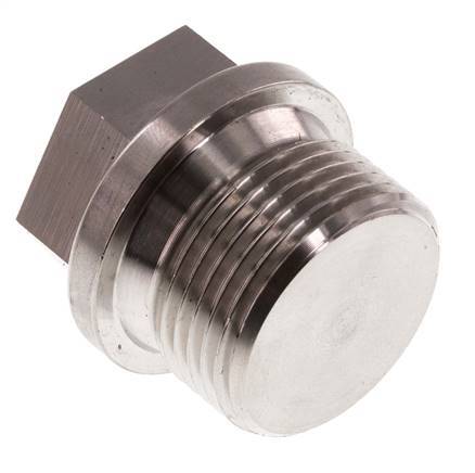 Plug G3/4'' Stainless steel with Collar and External Hex 40bar (562.0psi)