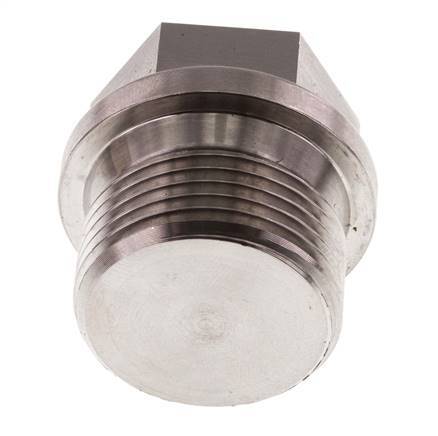 Plug G3/4'' Stainless steel with Collar and External Hex 40bar (562.0psi)