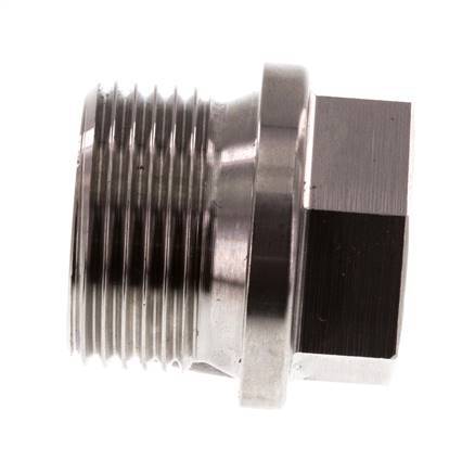 Bouchon G3/4'' en acier inoxydable avec collier et hexagone externe 40bar (562.0psi)