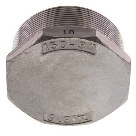 Plug R3'' Stainless steel with External Hex 16bar (224.8psi)