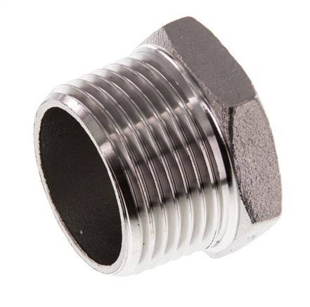 Plug R1'' Stainless steel with External Hex 16bar (224.8psi)