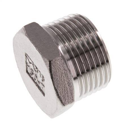 Plug R1'' Stainless steel with External Hex 16bar (224.8psi)
