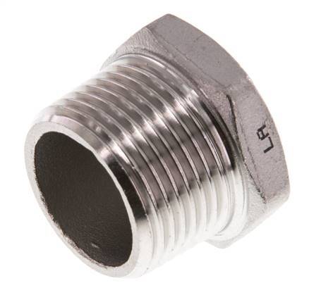 Bouchon R3/4'' en acier inoxydable avec hexagone externe 16bar (224.8psi) [2 pièces].