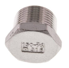 Bouchon R3/4'' en acier inoxydable avec hexagone externe 16bar (224.8psi) [2 pièces].