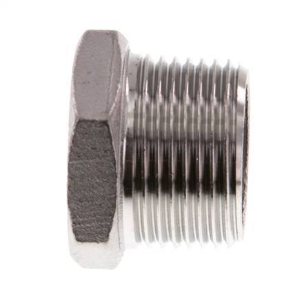 Bouchon R3/4'' en acier inoxydable avec hexagone externe 16bar (224.8psi) [2 pièces].