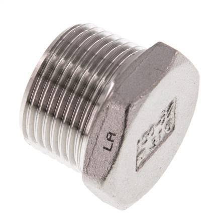 Bouchon R3/4'' en acier inoxydable avec hexagone externe 16bar (224.8psi) [2 pièces].