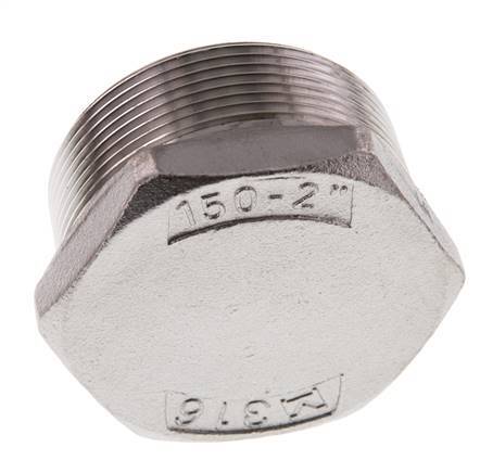 Bouchon R2'' en acier inoxydable avec hexagone externe 16bar (224.8psi)
