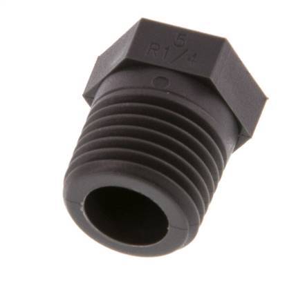 Plug R1/4'' Pa 6 with External Hex 8bar (112.4psi) [20 Pieces]