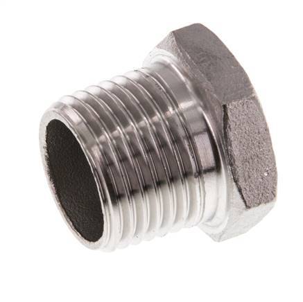 Plug R1/2'' Stainless steel with External Hex 16bar (224.8psi) [2 Pieces]