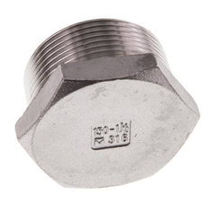 Bouchon R1 1/2'' en acier inoxydable avec hexagone externe 16bar (224.8psi)