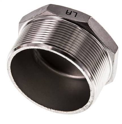 Bouchon R2 1/2'' en acier inoxydable avec hexagone externe 16bar (224.8psi)