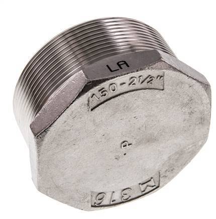 Bouchon R2 1/2'' en acier inoxydable avec hexagone externe 16bar (224.8psi)