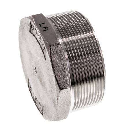 Bouchon R2 1/2'' en acier inoxydable avec hexagone externe 16bar (224.8psi)