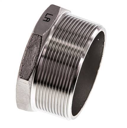 Bouchon R2 1/2'' en acier inoxydable avec hexagone externe 16bar (224.8psi)