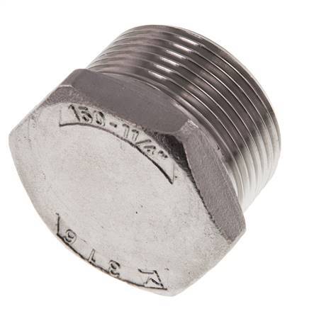 Plug R1 1/4'' Stainless steel with External Hex 16bar (224.8psi)