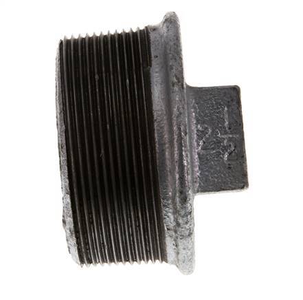 Bouchon R2 1/2'' fonte malléable avec carré extérieur 25bar (351.25psi)