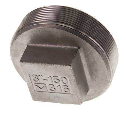 Plug R3'' Stainless steel with External Square 16bar (224.8psi)