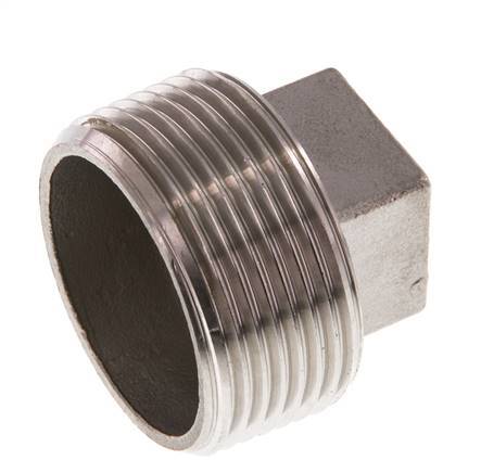 Bouchon R1 1/4'' en acier inoxydable avec carré externe 16bar (224.8psi)