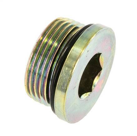 Bouchon UN 1-5/16''-12 Acier NBR avec hexagone interne 400bar (5620.0psi)