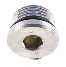 Plug UNF 3/4INCH-16 Steel NBR with Internal Hex 630bar (8851.5psi) [2 Pieces]