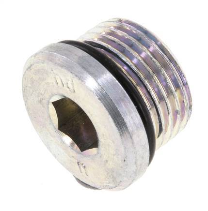 Plug UNF 3/4INCH-16 Steel NBR with Internal Hex 630bar (8851.5psi) [2 Pieces]